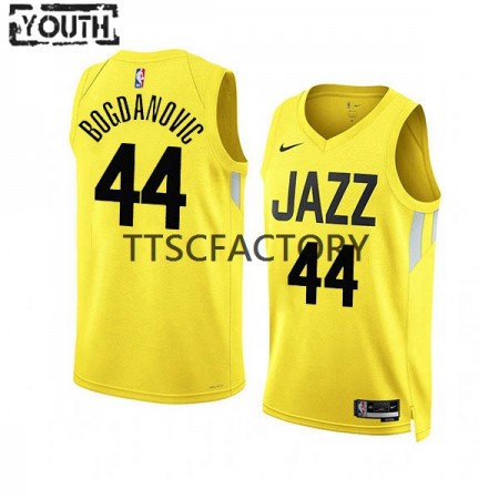 Utah Jazz Bojan Bogdanovic 44 Nike 2022-23 Icon Edition Keltainen Lasten Pelipaidat Swingman